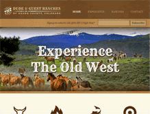 Tablet Screenshot of dude-ranch.com